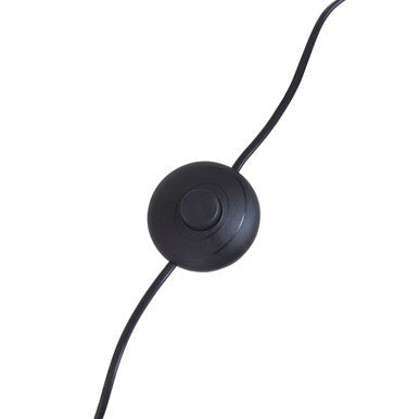 Abira Black Marble 5 Bulb Floor Lamp with Nickel Finish