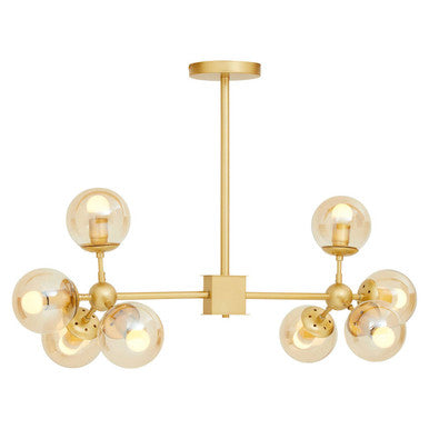 Gold 8 Arm Statement Pendant Light | Abira