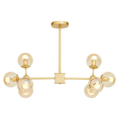 Gold 8 Arm Statement Pendant Light | Abira