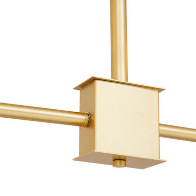 Gold Finish 6 Arm Statement Pendant Light | Abira
