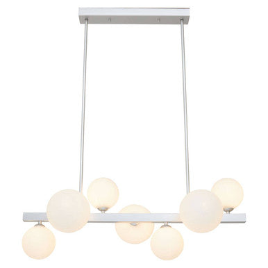 Chrome Finish 7 Light  Statement Pendant Light | Abira