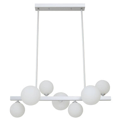 Chrome Finish 7 Light  Statement Pendant Light | Abira
