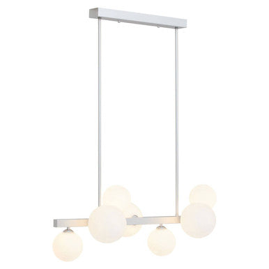 Chrome Finish 7 Light  Statement Pendant Light | Abira