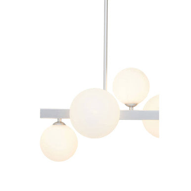 Chrome Finish 7 Light  Statement Pendant Light | Abira