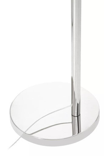 Satin Nickel Finish Metal Floor Lamp | Hubert