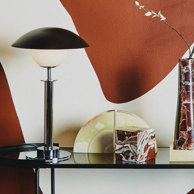 Silver Finish Metal Table Lamp | Octavia
