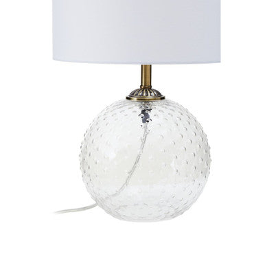 Clear Glass Table Lamp | Noa