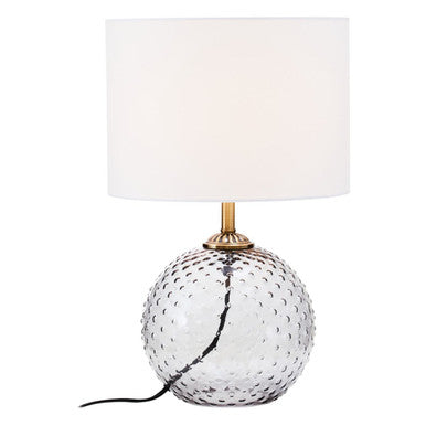 Grey Glass Table Lamp | Noa