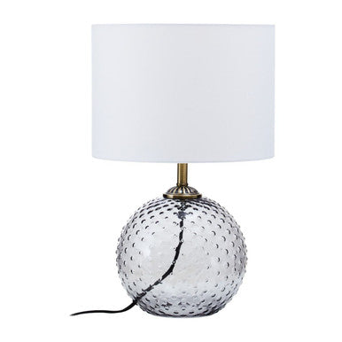 Grey Glass Table Lamp | Noa