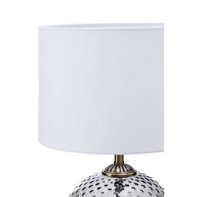 Grey Glass Table Lamp | Noa