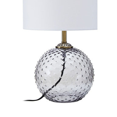 Grey Glass Table Lamp | Noa