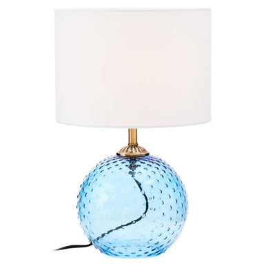 Blue Glass Table Lamp | Noa