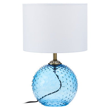 Blue Glass Table Lamp | Noa