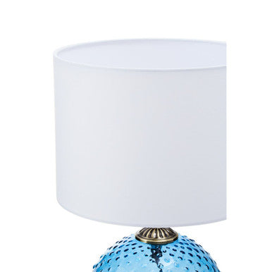 Blue Glass Table Lamp | Noa