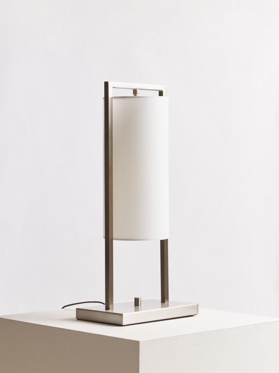 Nickel Finish Table Lamp | Atkins