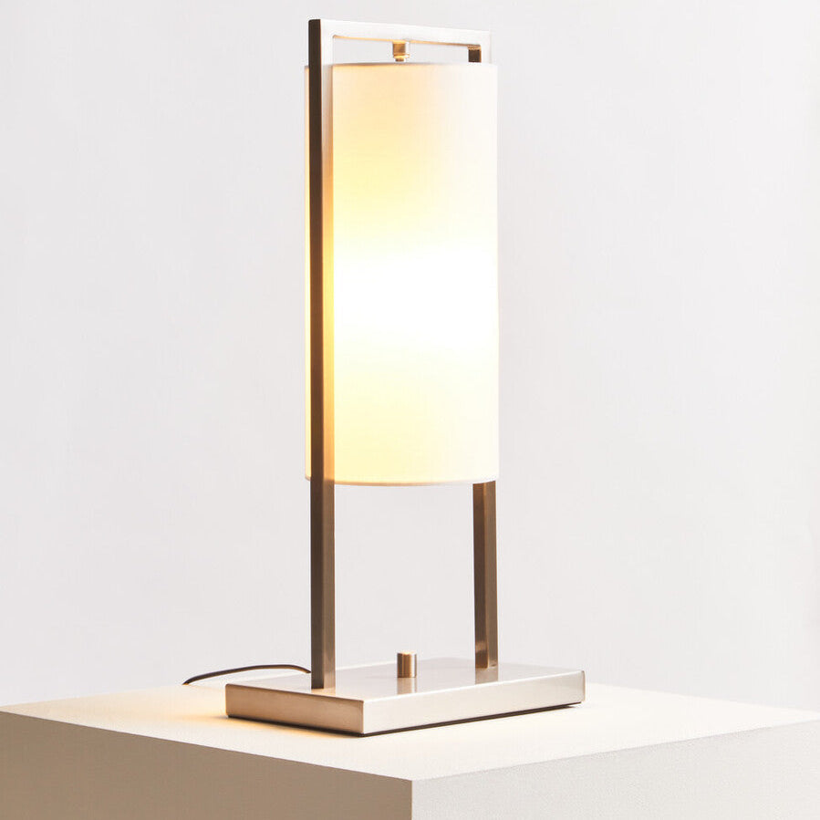 Nickel Finish Table Lamp | Atkins