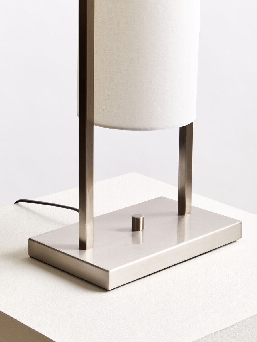 Nickel Finish Table Lamp | Atkins