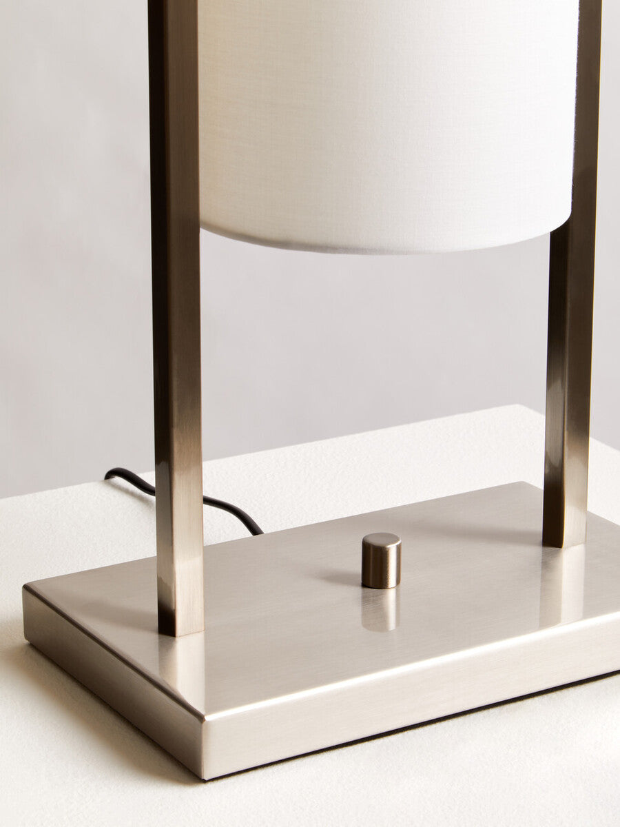 Nickel Finish Table Lamp | Atkins