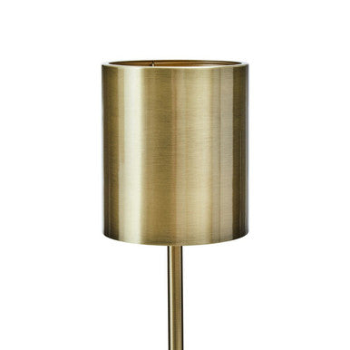 Brushed Brass Table Lamp with Black Marble Base | Palais