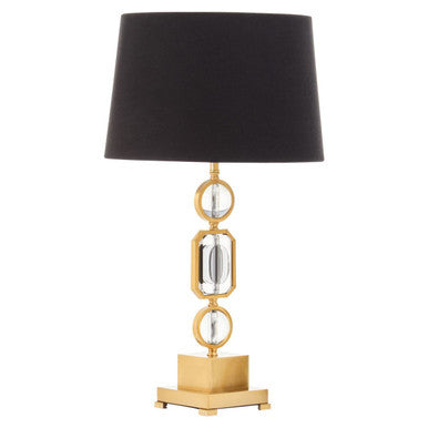 Gold And Crystal Table Lamp