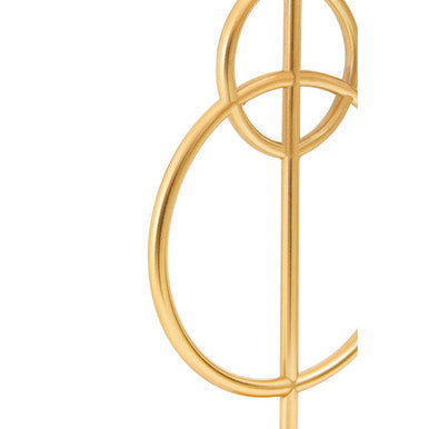White And Gold Circles Table Lamp | Zara