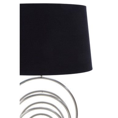 Brushed Chrome Sphere Table Lamp | Zayda
