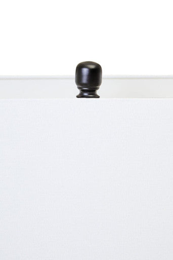 Clear Glass Table Lamp with Matte Black Base | Elana