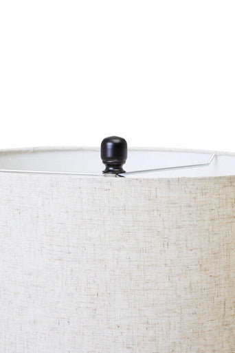 Matte Black and Ivory Table Lamp | Eman