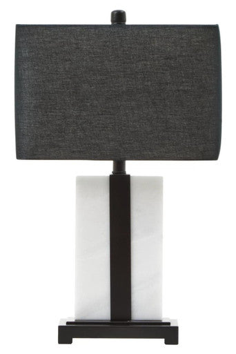 Black and White Marble Table Lamp | Elvie