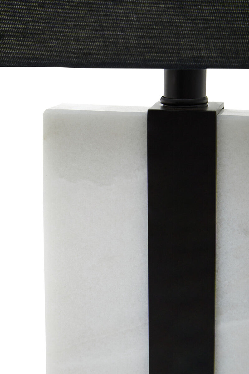 Black and White Marble Table Lamp | Elvie