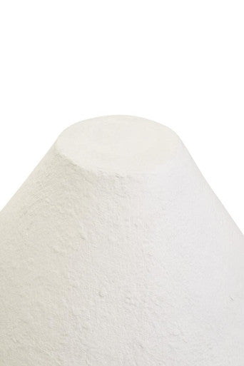 White Papier Mache Table Lamp | Carta