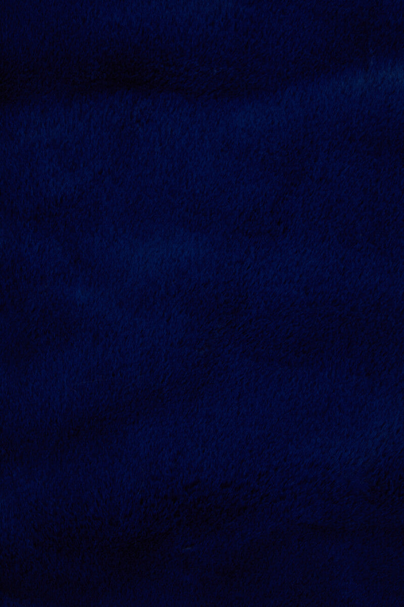 Bosie Navy Blue Faux Fur Throw | Lamina