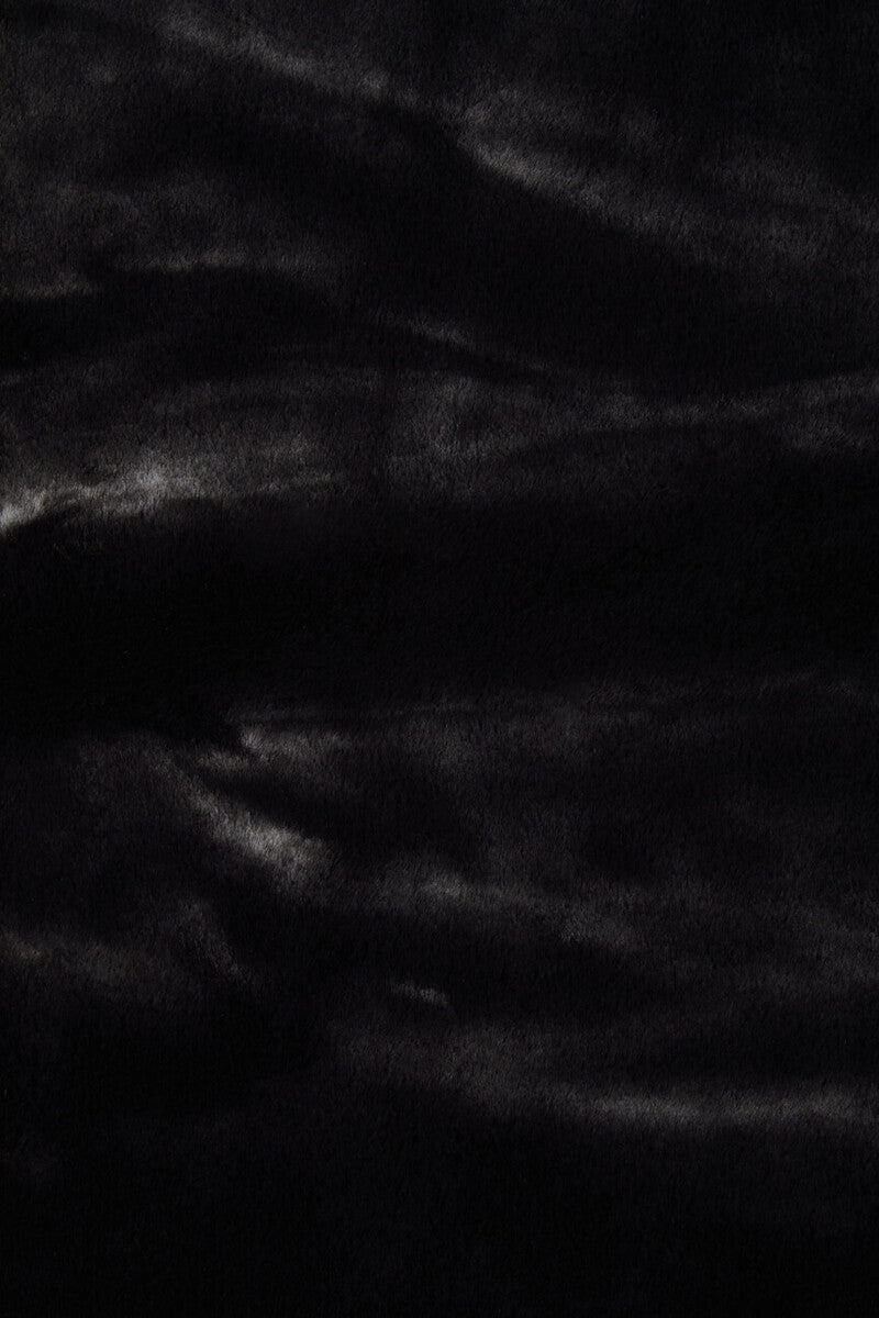 Bosie Black Faux Fur Throw | Lamina