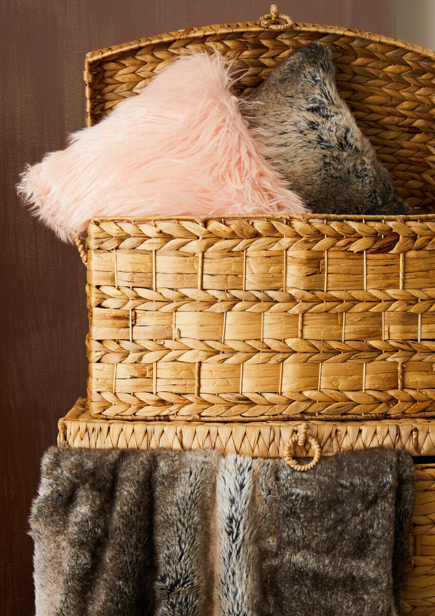 Bosie Mocha Ombre Fur Throw | Lamina
