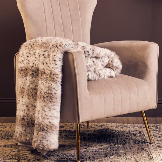 Bosie Animal Print Fur Throw | Lamina