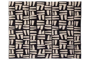 Natural and Black Throw | Bosie Ozella