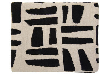 Natural and Black Throw | Bosie Ozella