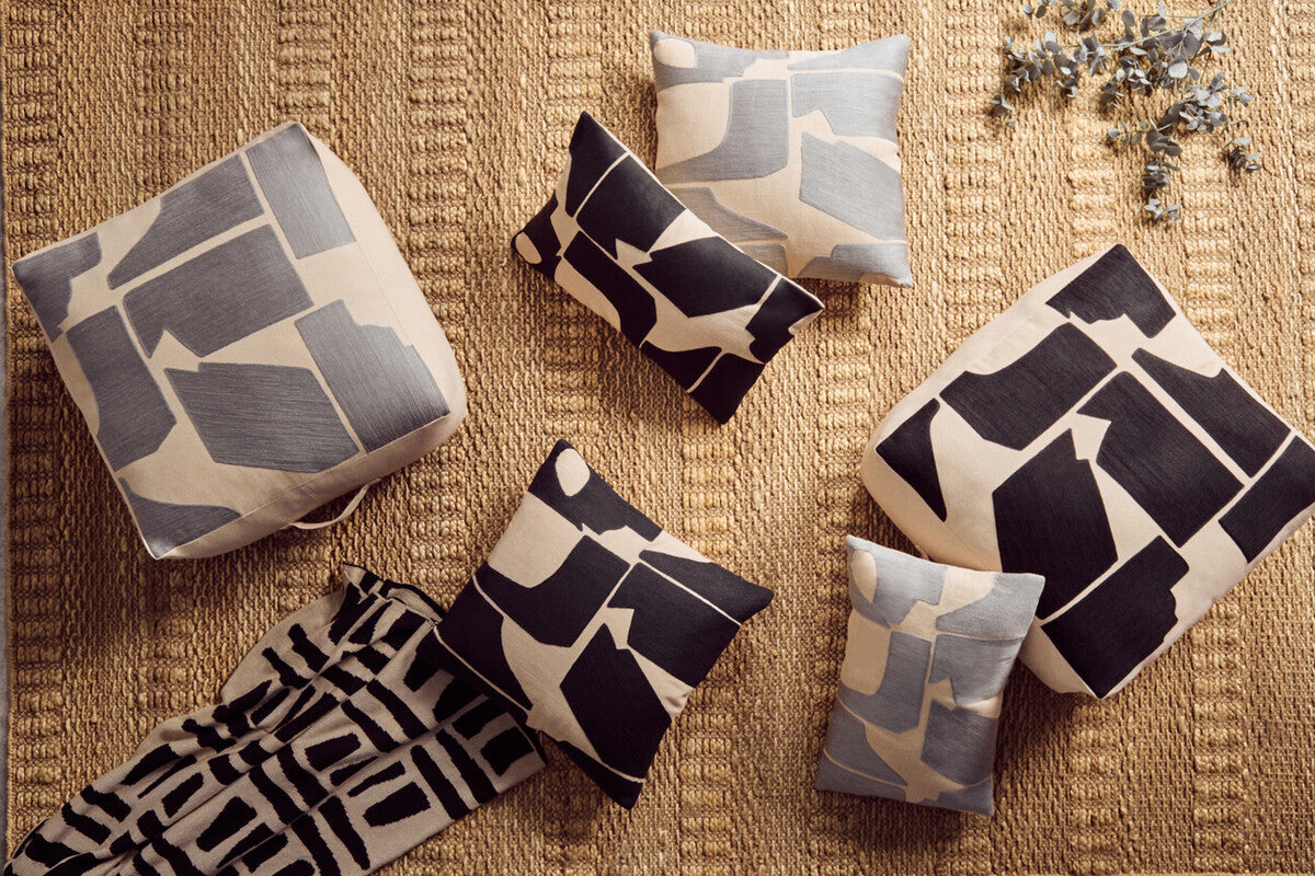 Natural and Black Throw | Bosie Ozella