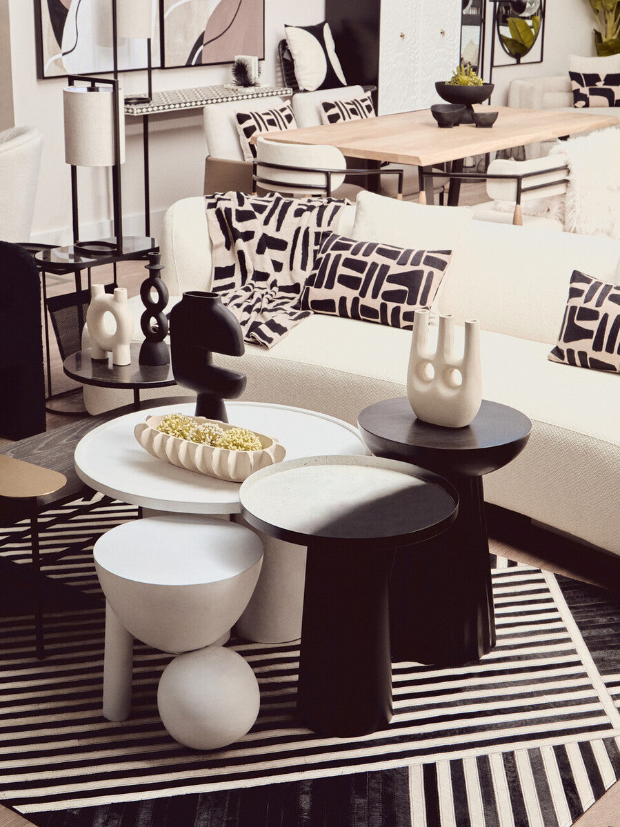 Natural and Black Throw | Bosie Ozella