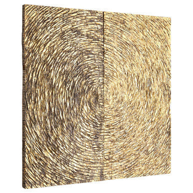 Wood Carving Gold Finish Wall Art | Modello