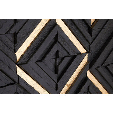 Black Wood Carving Wall Art | Modello