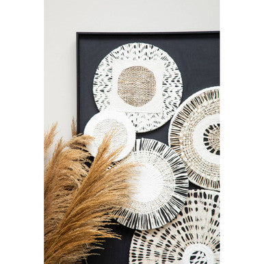 Natural and Black Paper Design Wall Art | Modello
