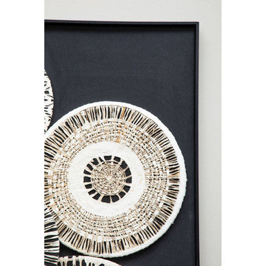 Natural and Black Paper Design Wall Art | Modello