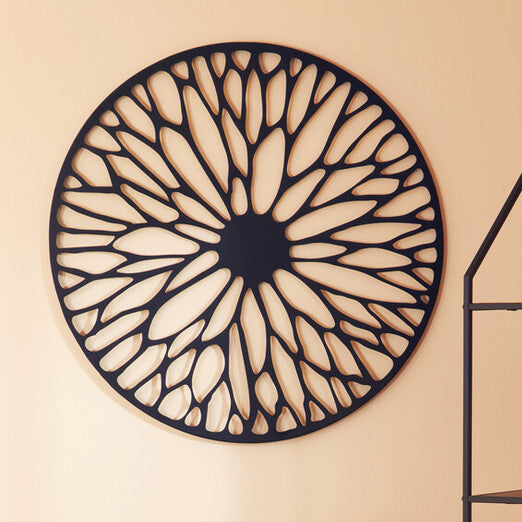 Small Black Frame Floral Design Wall Art | Trento