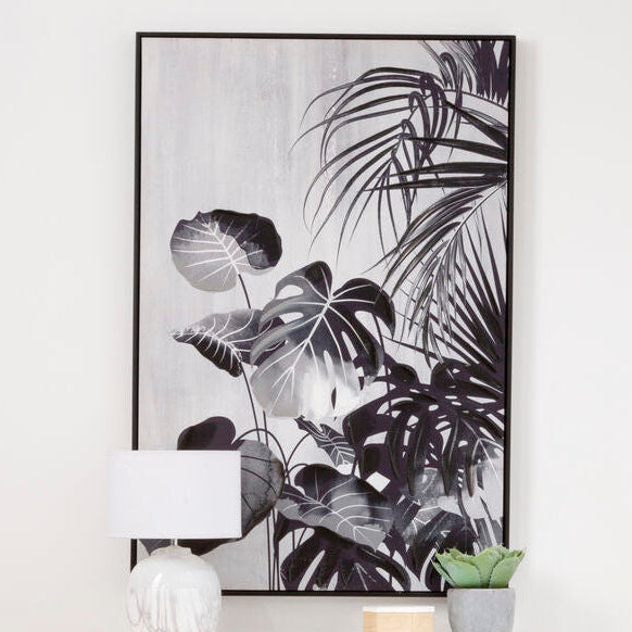 Astratto Black Botanical Wall Art