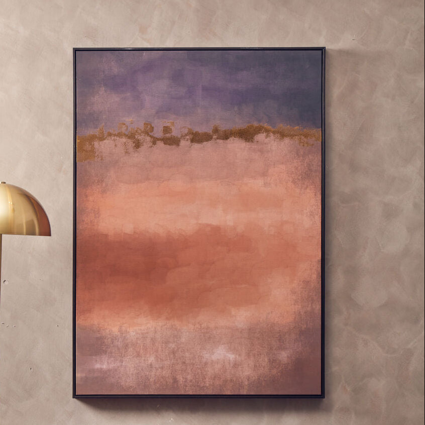 Astratto Pink and Mauve Abstract Foil Wall Art