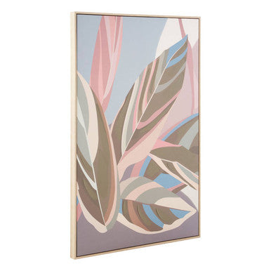 Astratto Pastel Leaves Wall Art