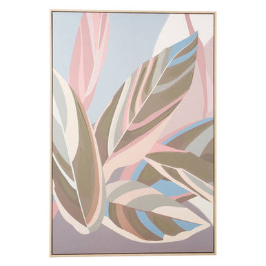 Astratto Pastel Leaves Wall Art