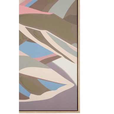 Astratto Pastel Leaves Wall Art