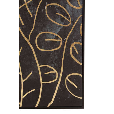 Canvas Black and Gold Wall Art | Astratto